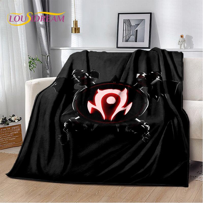 World of Warcraft, WOW, Game Gamer, weiche Plüschdecke, Flanelldecke, Überwurfdecke für Wohnzimmer, Schlafzimmer, Bett, Sofa, Picknick-Abdeckung