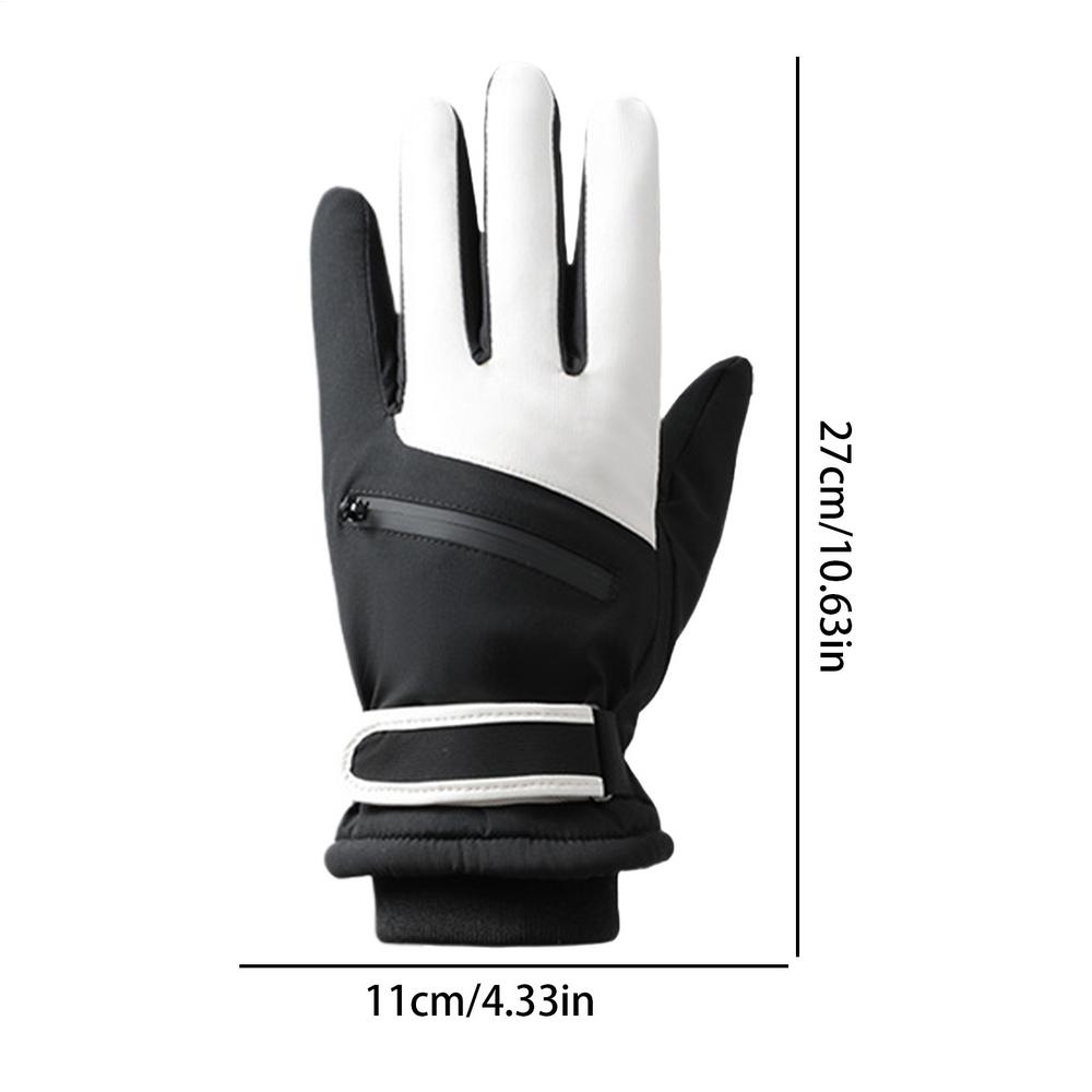 

Ski Gloves Women Non-Slip Windproof Touchscreen Mittens Winter Gloves Warm For Biking Sporting Driving Skiing Women Men Outdoor Women чорний