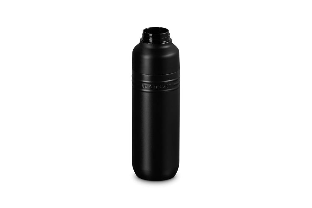 LE CREUSET Water Matte Stainless Vacuum Wide Easy To Easy To On the Convenient To Carry Bottle, Bottle, 500ml, Black, Steel, Insulated, Warm, Cold,