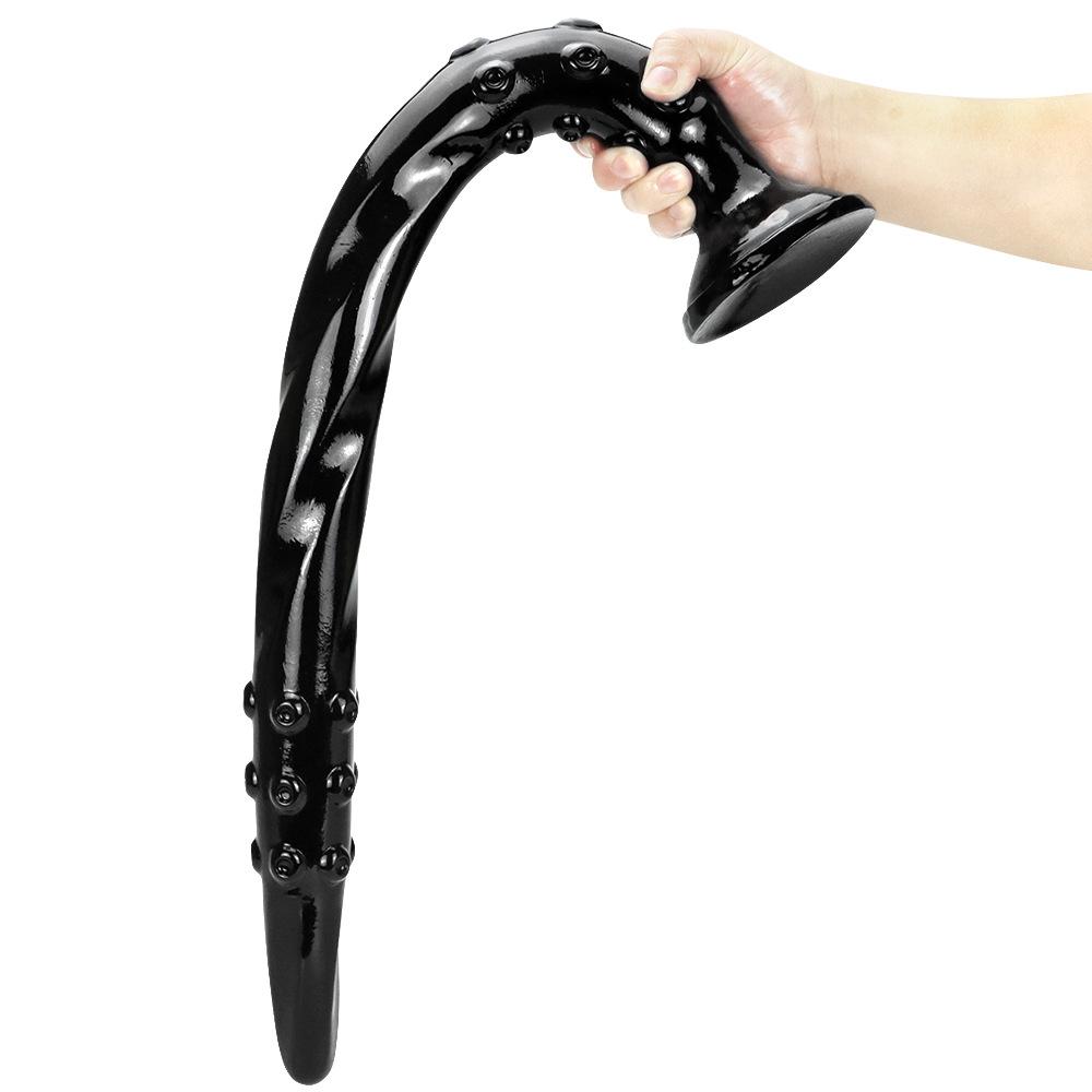 Black PVC Dildo Masturbator Sex Toy Butt Plug Adult Sex Toys Strap On Penis Big Dick
