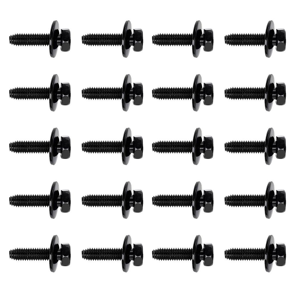 20pcs Extruded U Type Nuts Bumper Fender U Style Clip on Nut Extruded U Style Nuts Spring Nuts Black U Style Fasteners