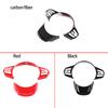 For Toyota GR Supra A90 - ABS Carbon Fiber/Black Car Steering Wheel Decorative Frame Sticker Car Interior Accessories