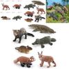 Realistic Plastic Short-tailed Bobcat Cute Red Panda Charming Platypus And Snowy Ferret Miniature Animal Figurines For Collectors And Decor