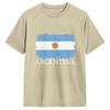 Argentina Flag Unisex T Shirt Fashion Tees Short Sleeve Round Collar Tshirts Cotton New Arrival Tops