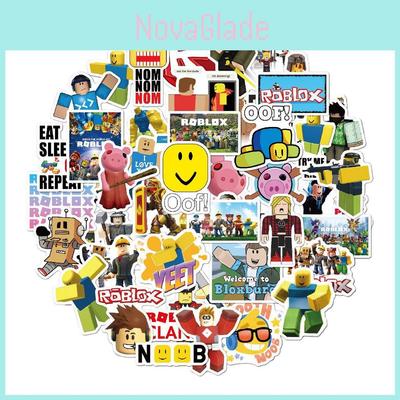 50pcs Colorful Roblox Stickers Waterproof For Diy Laptop Skateboard And Luggage