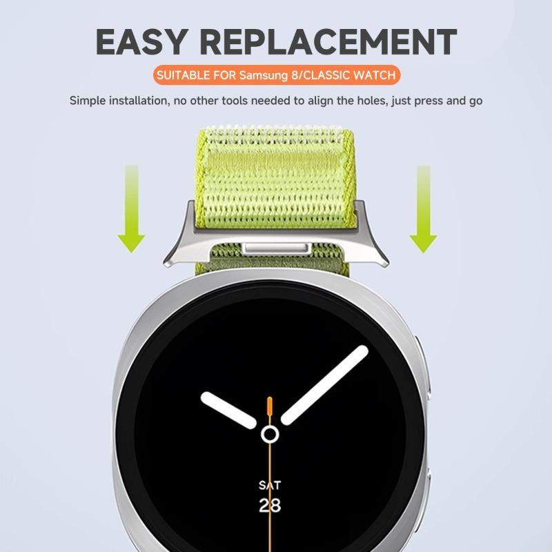 Nylon Strap for Samsung Galaxy Watch 8 40 44mm Band Parachute Buckle Belt Correa Bracelet  for Galaxy Watch 8classic 46mm Straps