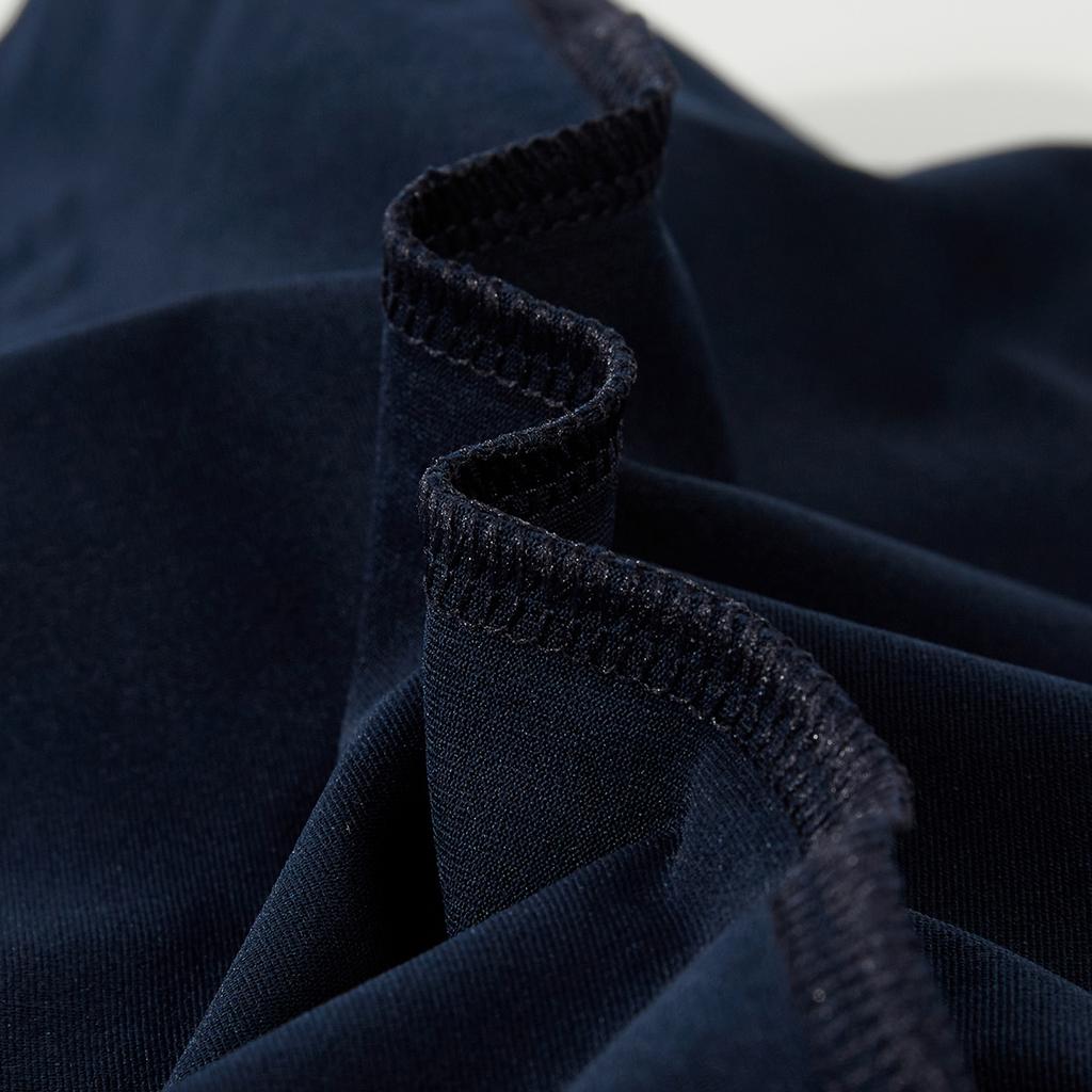 Adidas Solid Color Crew Neck Casual Pullover T-Shirt Unisex Tops Navy-Blue JD0339