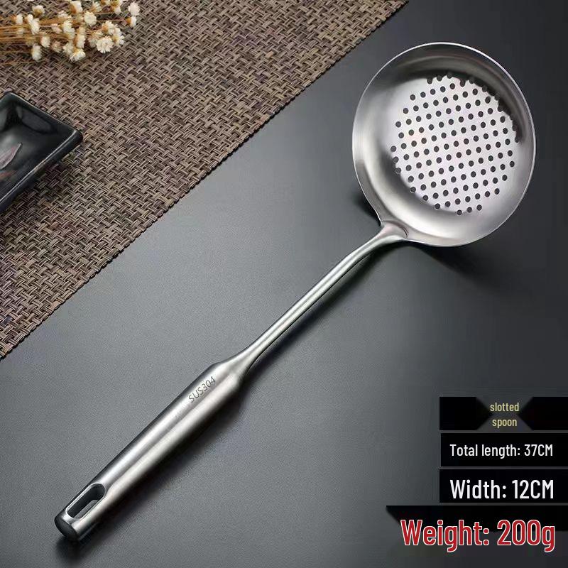 German Stainless Steel Stir-Fry Spatula & Ladle Kitchen Utensil Set