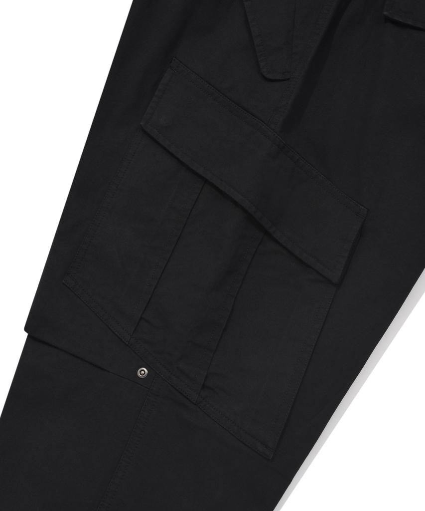COVERNAT Wide Parachute Cargo Pants Black