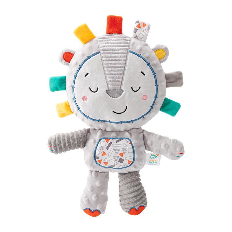 NEW Lovey Elephant Plush Bell Rattles Toy Baby Tags Stuffed Animal Soft Toy Built-in Sensory Toy for Newborn Toddler Infant Gift