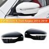 2PCS For Nissan Qashqai X-Trail Murano Rogue Pathfinder 2015- Car Rearview Side Mirror Cover Wing Door Housing Shell Cap