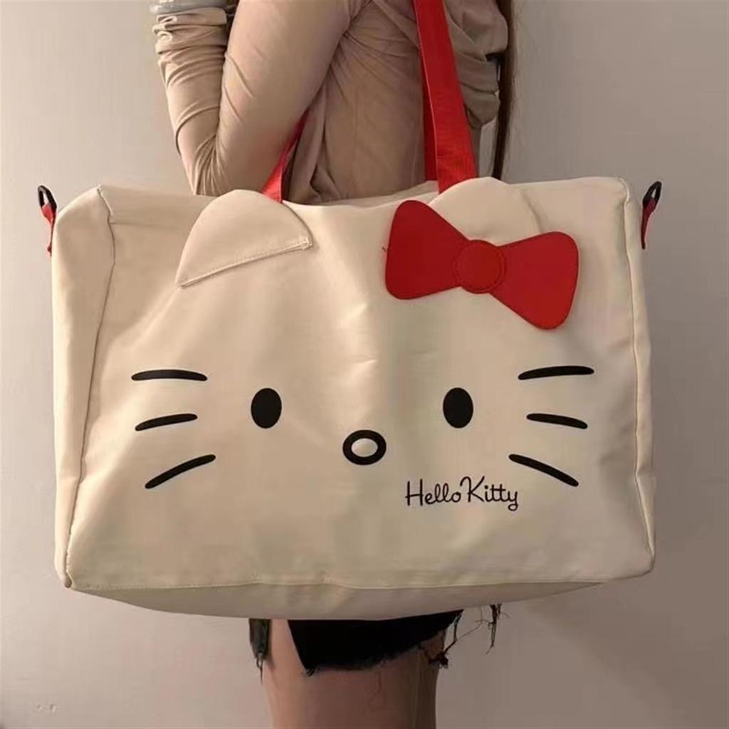 Hello My Cinnamoroll Boston Gym Sports Large Travel School Training Stylish Kitty, Melody, Bag, Bag, Bag, Carry-on Bag, Capacity, Bag, Foldable, Trip,