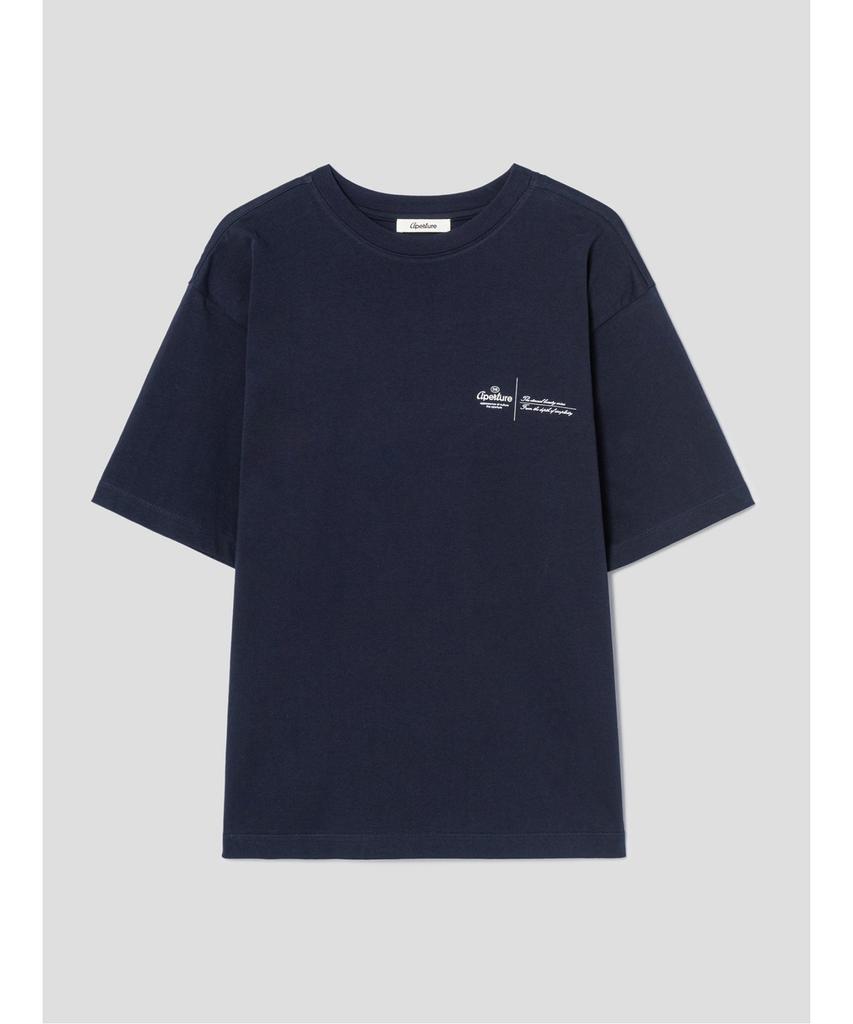 Diaepeocheo Apeature Graphic Boxy Tshirt Navy (Ta5742A16R)