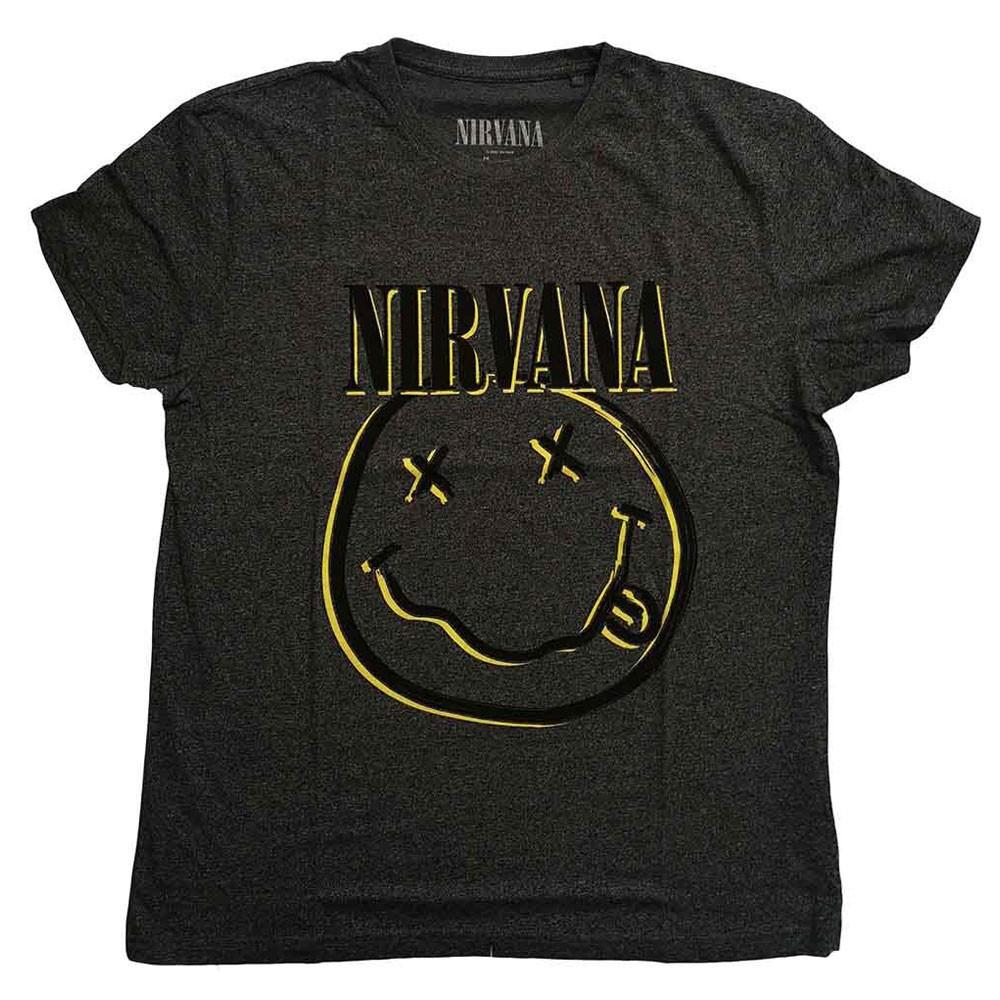 26 Nirvana Inverse Grunge Face Band Logo T Shirt Unisex T-Shirt L
