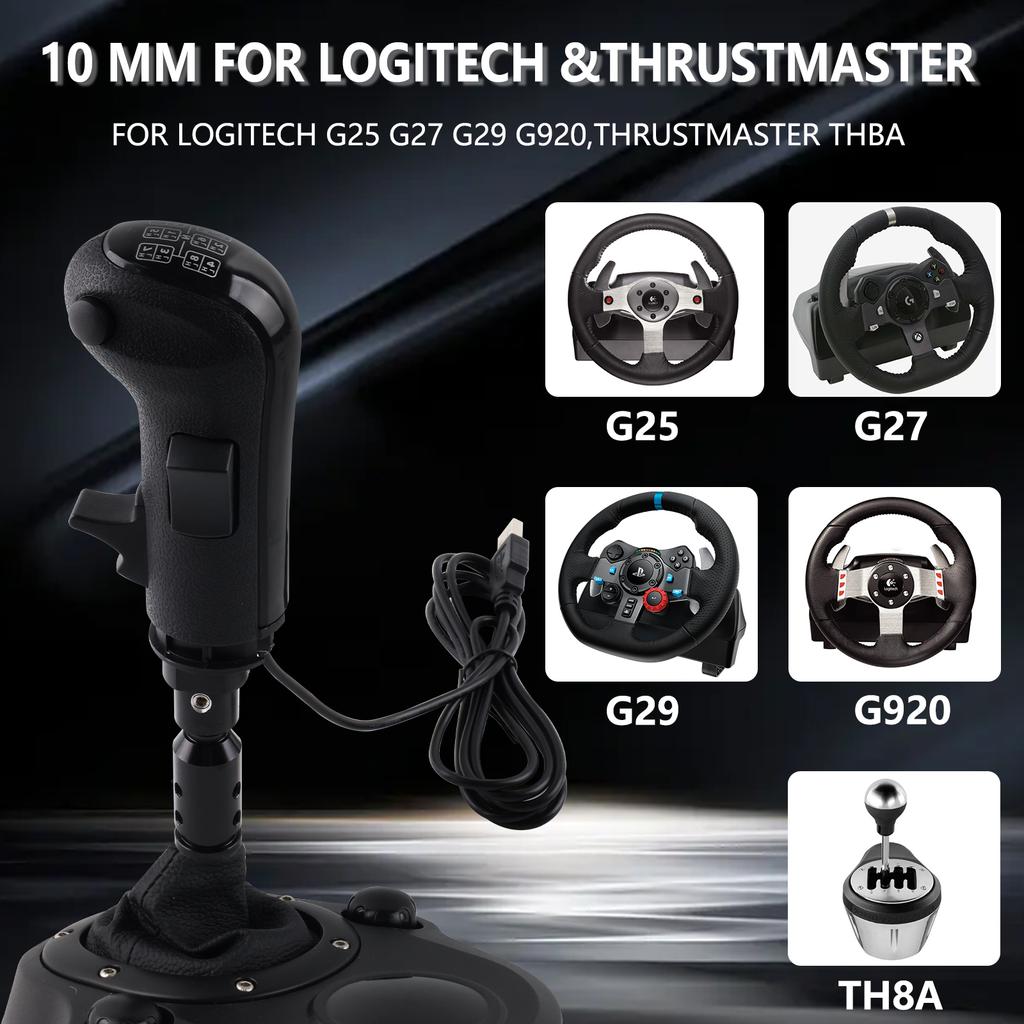Linkshandige USB Truck Simulator Schakelknop voor Amerikaanse ATS & ETS2 voor Logitech G29 G920 G923 Handgeschakelde Versnellingsbak Thrustmaster TH8A Versnellingsbak