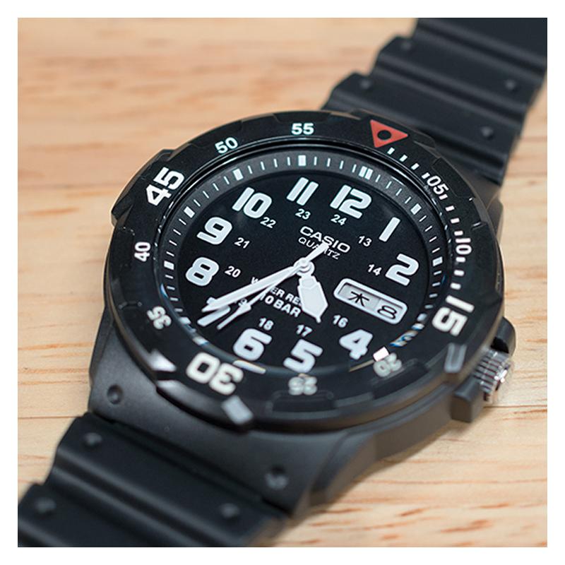 Casio YOUTH series-MRW Disc Three-pin Fashion Trend Casual Simple Student Cartoon Classic Pointer Day Date Display Waterproof Movement MRW-200HJ-1BJH