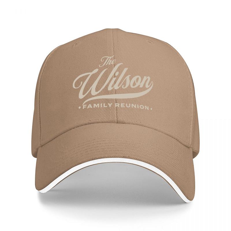 The Wilson Family Reunion Classic Baseball Cap Black with White Trim Custom Personalized Design for Adults and Fans