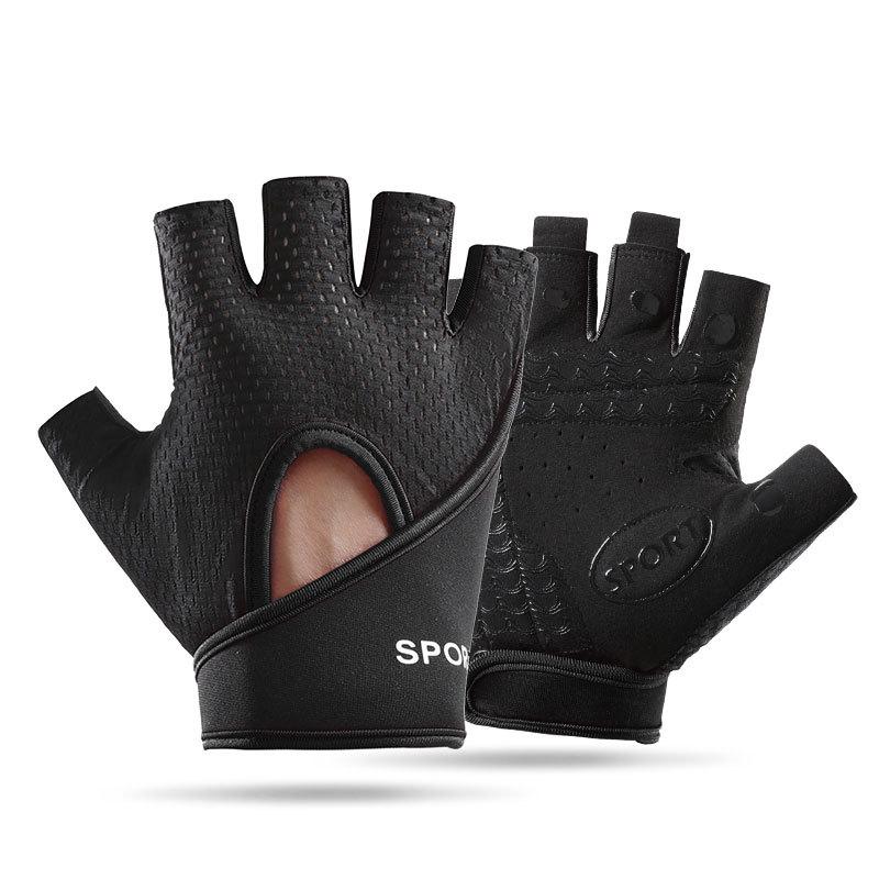 Female Sports Half Finger Equipment Training Wear-resistant Dumbbells Non-slip Breathable