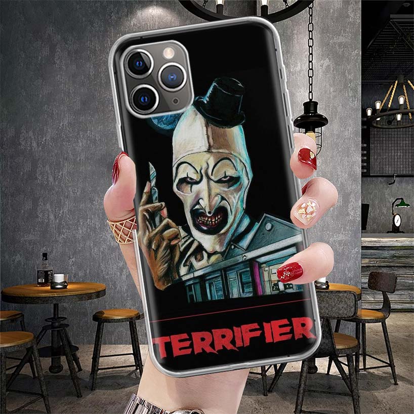 Horror Movie Terrifier Soft Phone Case For IPhone 11 17 Air 16E 16 Pro Max 15 + 14 Plus 13 Mini 12 Apple 7 SE 8 Fundas Coque 11