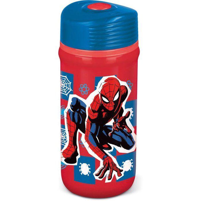 Bouteille d'eau - Tataway - Spider-Man - 390 ml - Plastique recyclable - Anti-goutte