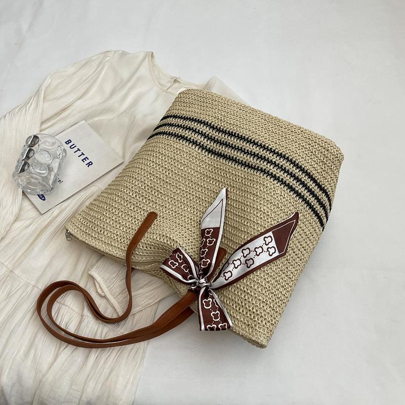 Large Capacity Straw Woven Bag Women's Shoulder Bag Tote Bag