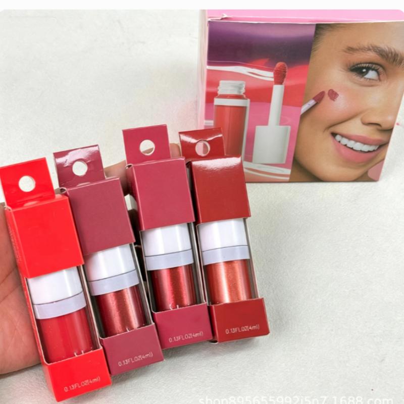 New Long-Lasting Liquid Blush,Highly Pigmented Lightweight Cheek Tint,Natural Hydrating Face MakeupEasy to Blend Waterproof Formula for All Skin Types