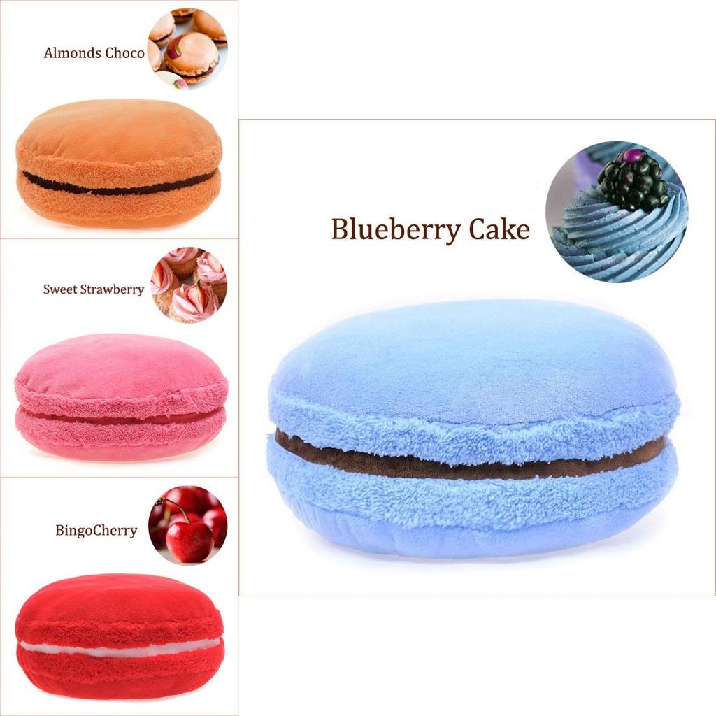 Charming 15 Inch Macaronshaped Cushion With Plush Cover And Supportive Pp Cotton Filling