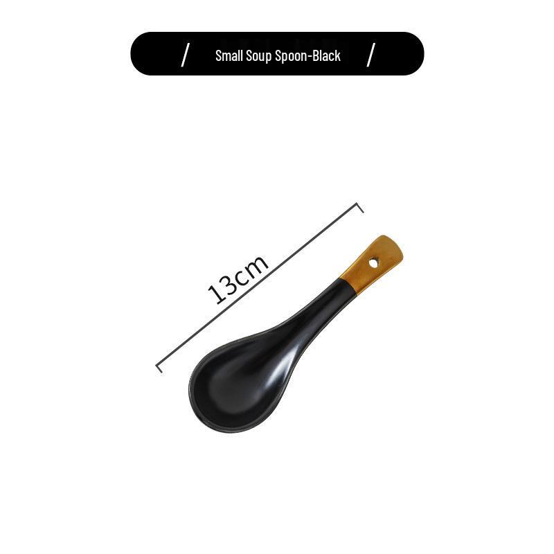 Nordisches Luxus-Geschirrset mit Goldrand: Matte Keramikschalen & Teller, Haushaltsgeschenk im europäischen Stil.