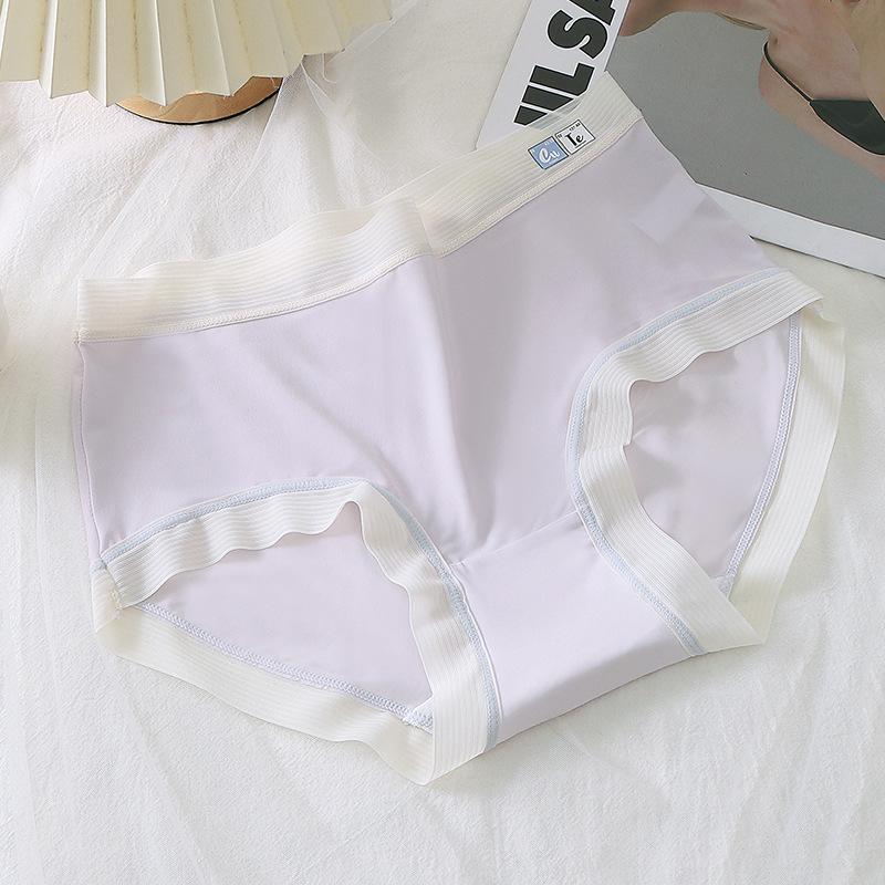 

Women s Panties Fresh Fruit Color Soft Waxy Silky Smooth Seamless Girl Panties Mid-waist Women s Briefs M фіолетовий