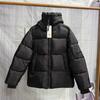 Mens Cotton Puffer Jacket With Patch Badge Hooded Loose Fit Streetwear Outdoor Winter Coat