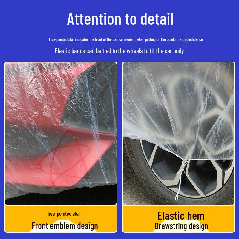 Disposable Transparent PE Car Dust Cover