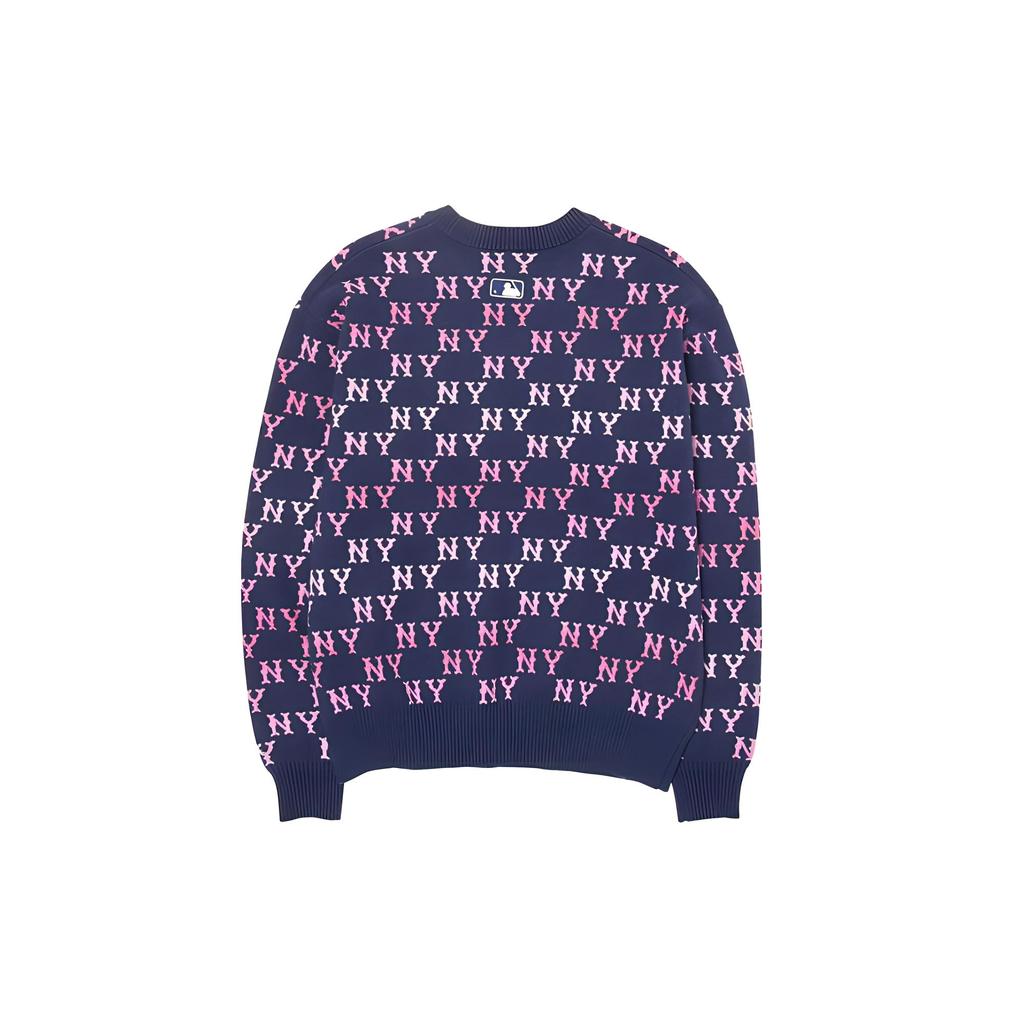 New MLB New York Yankees Knitwear Unisex Light Marine Blue 3AKPM0144-50NYL