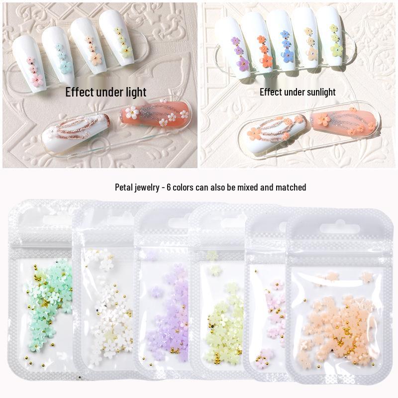 

Iridescent Color-Changing 3D Camellia Nail Art Accessories