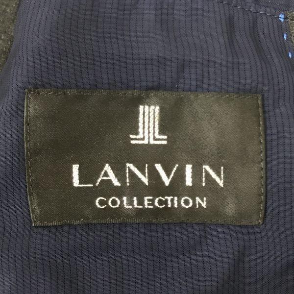 Made In Japan/LANVIN Double-Breasted Jacket/Men’s L/50/Charcoal Gray/Flap Pockets(USED)