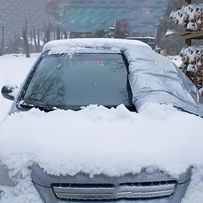 2Pcs Car Windshield Protector Car Exterior Protection Prevent Snow Ice Sun Shade Dust Frost Freezing Snow Windshield Cover