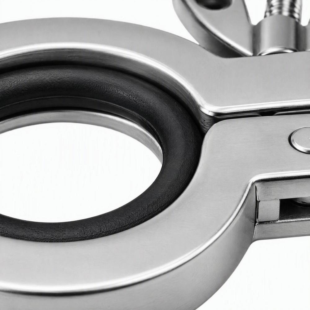 4PCS Centering O-Ring Vacuum Clamp Wing Nut Design Quick Clamp Flange Industrial Equipment