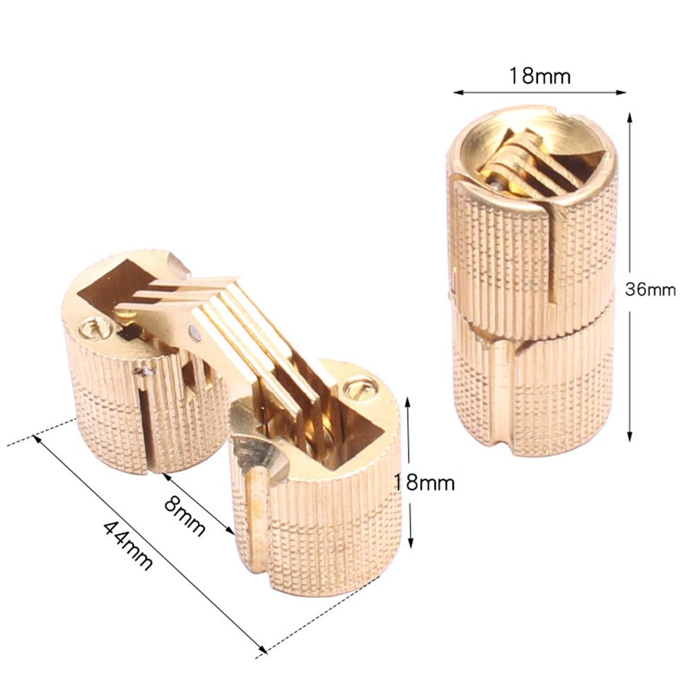 Brass Concealed Hinges 180 Degree Opening Roller Rail For Jewelry Box Cabinet Door Furniture Hardware Accessories