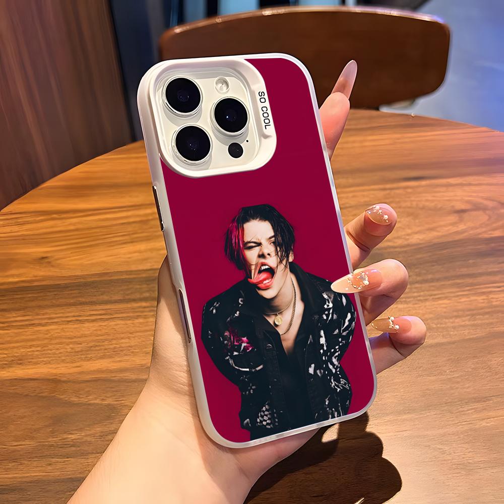 Y-Yungblud Hot Singer Phone Case For IPhone 17 Air 16 15 14 Plus 13 12 11 Pro 7 8 XS Max XR Silver White Bumper Case