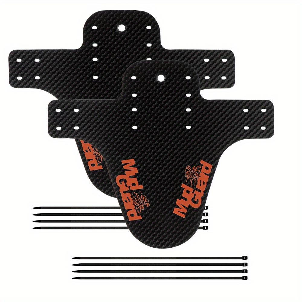 2pcs Bicycle mudguards,  carbon fiber patterned bicycle mudguards, suitable for front and rear wheels, ultralight mountain bike mudguards.