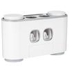 Ecoco Automatic Squeeze Toothpaste Set Wall Mounted Toothbrush Holder with 2 Toothpaste Dispensers 4 Cups and 5