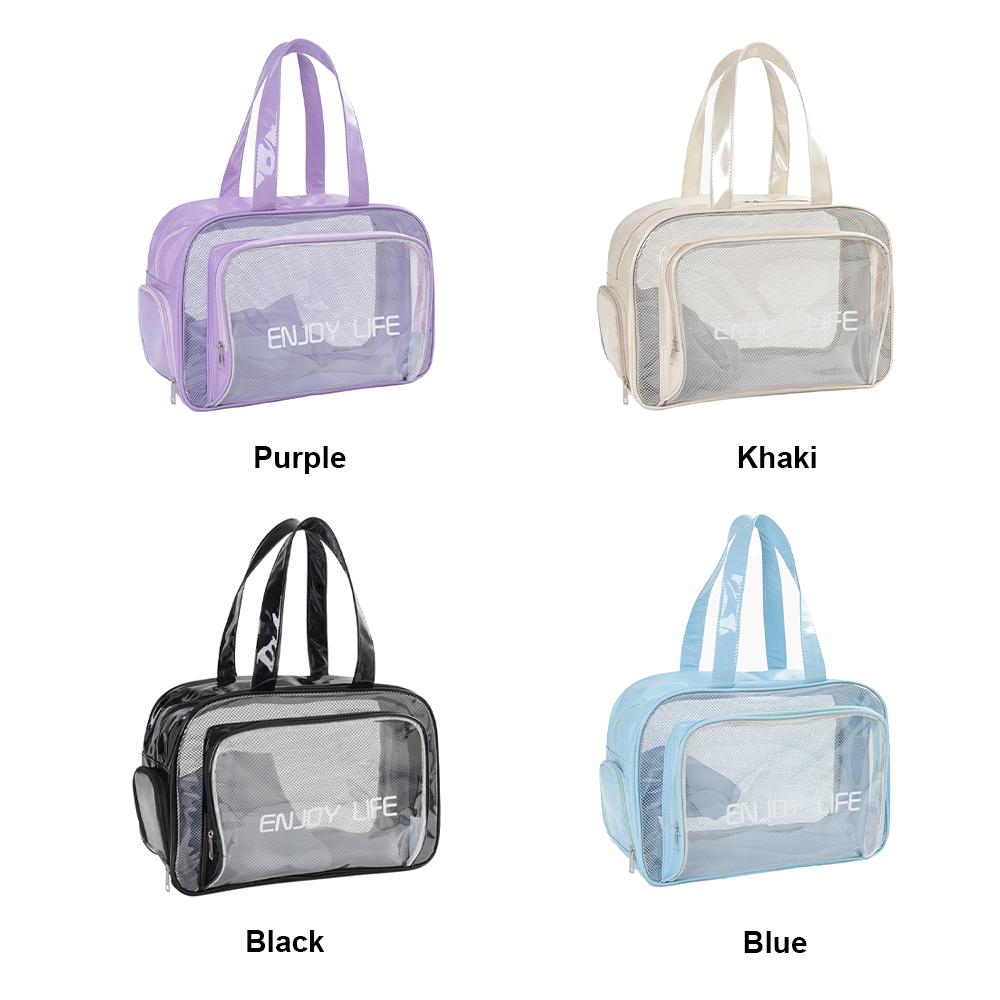

Прозрачные сумки для туалетных принадлежностей для путешествий с отделением для обуви на молнии для женщин и мужчин, водонепроницаемые, для спортзала, пляжа