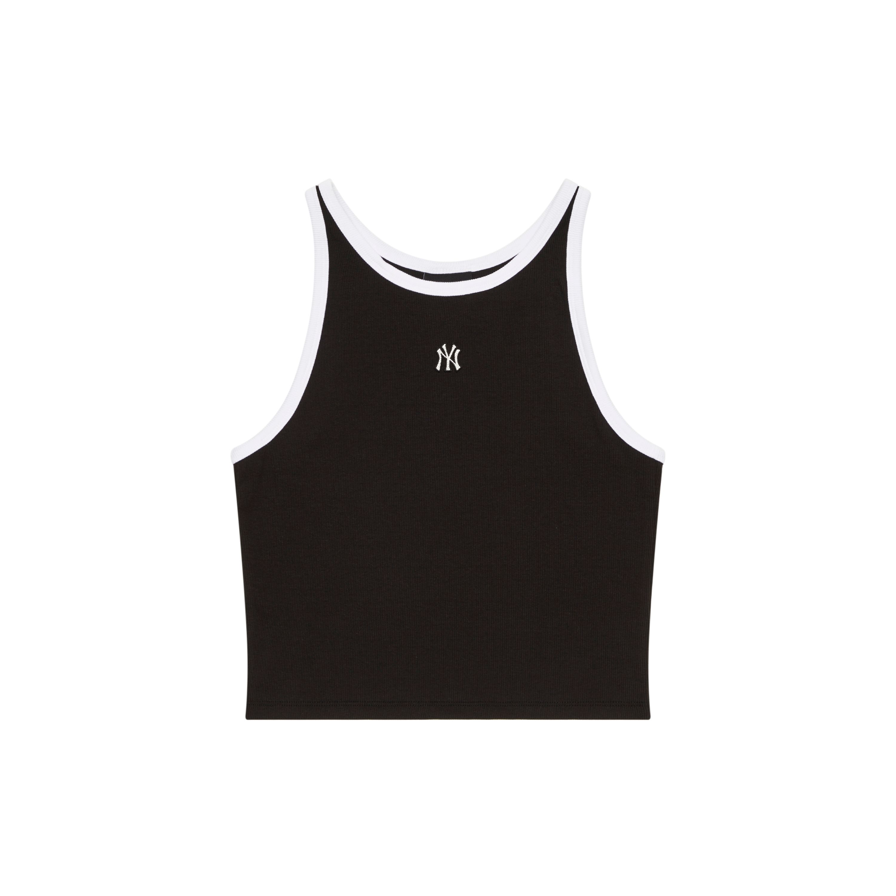 MLB Ss24 Basic Logo Serie New York Yankees Color Block Rundhals Ärmelloses Tanktop Damen Oberteile Schwarz 3FTKB0443-50BKS M white