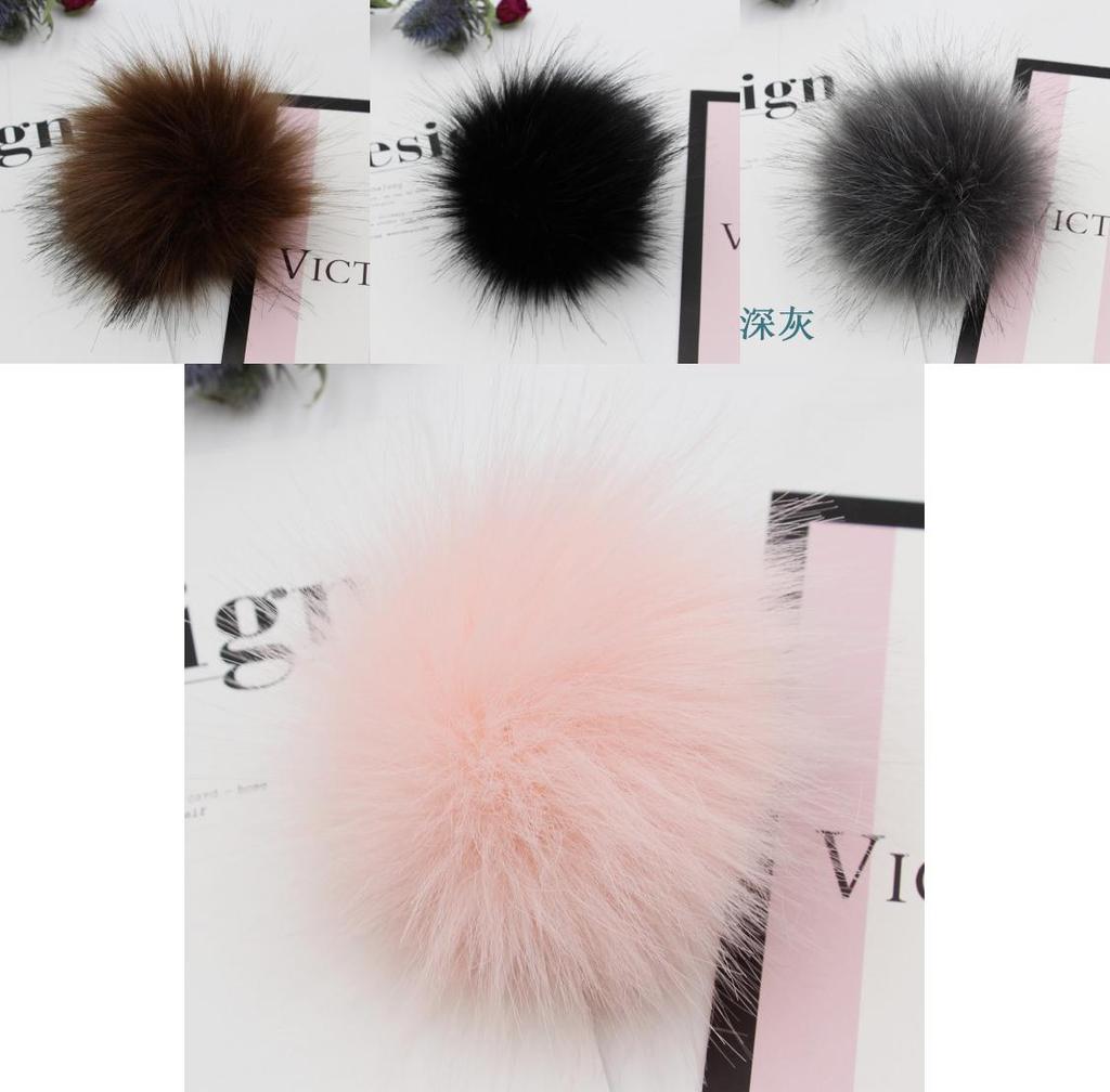 Soft And Fluffy Diy Faux Raccoon Fur Pom Poms For Stylish Beanie Hats Accessories