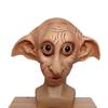 Máscara Realista Cosplay Elfo Dobby Fantasia de Halloween Adereço de Chapéu Marrom Látex Estilo Animal