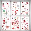149Pcs Valentine's Day Window Clings Decorations Heart Decal Party Ornaments Supplies 9 Sheets Removable Vinyl Window Sticker Decals for Home,