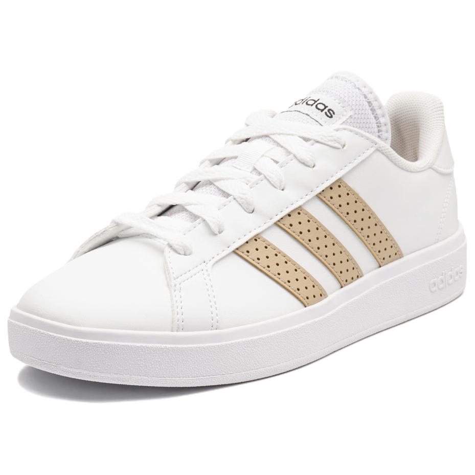 

Adidas Neo GRAND COURT Fashion Slip Resistant Low top Skateboard Shoes Men s White Brown HR0231 44