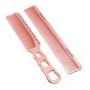 2 Stück Aluminium Haarkamm Feinzahn Hitzebeständig Haarstyling Metallkamm für Salon