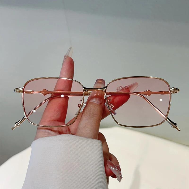 Vintage Square Sunglasses Men Retro Gradient Shades Women New Trendy Luxury Brand Design Outdoor Decor Sun Glasses