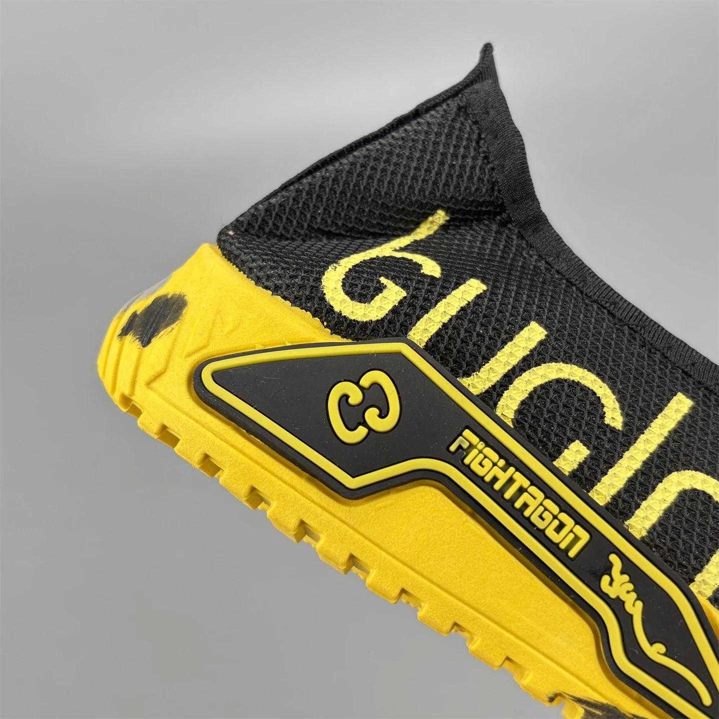 

Мужская легкая спортивная обувь, летняя, новая, дышащая, сетчатая, универсальная, мужская обувь, нескользящая, мягкая подошва, кроссовки для бега, мужские кроссовки 44 жёлтый