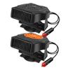 Auto Heater Fan 2 In1 Cooling Heating 12V/24V Portable Auto Windshield Heater Cars Defrosting Defogging Heating Cooling Rotating